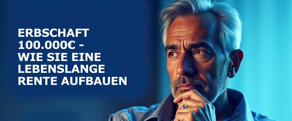 Erbschaft 100.000€: Wie Sie lebenslange Rente aufbauen
