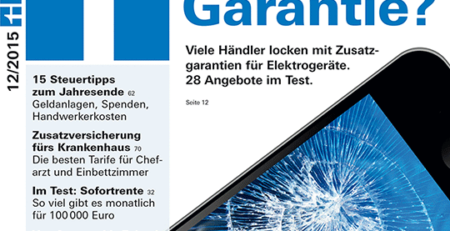 Sofortrente Finanztest 12/2015