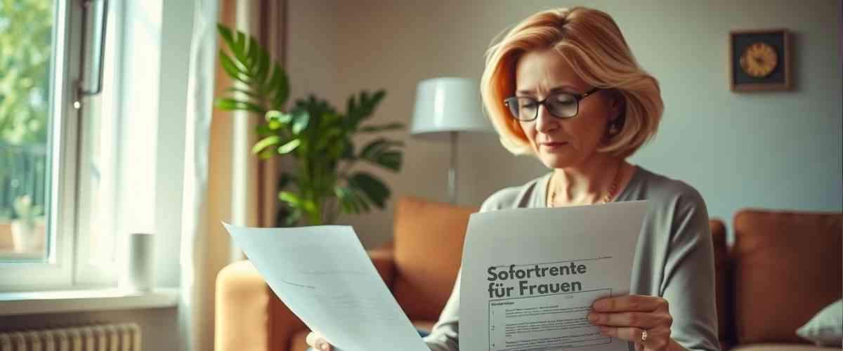 Sofortrente für Frauen - Frauen erhalten deutlich weniger Rente – mit privater Rente clever gegensteuern und Vorsorge optimieren!