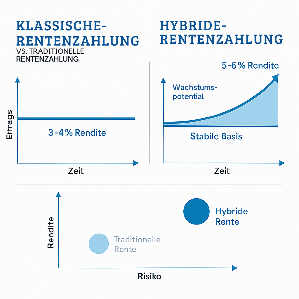 Hybride vs. klassische Rente Vergleich