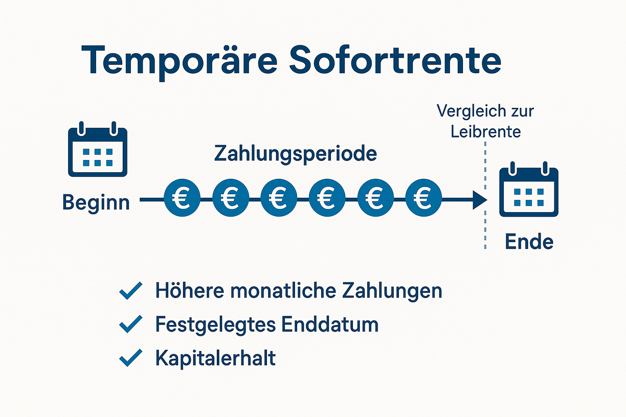 Temporäre Sofortrente Erklärung